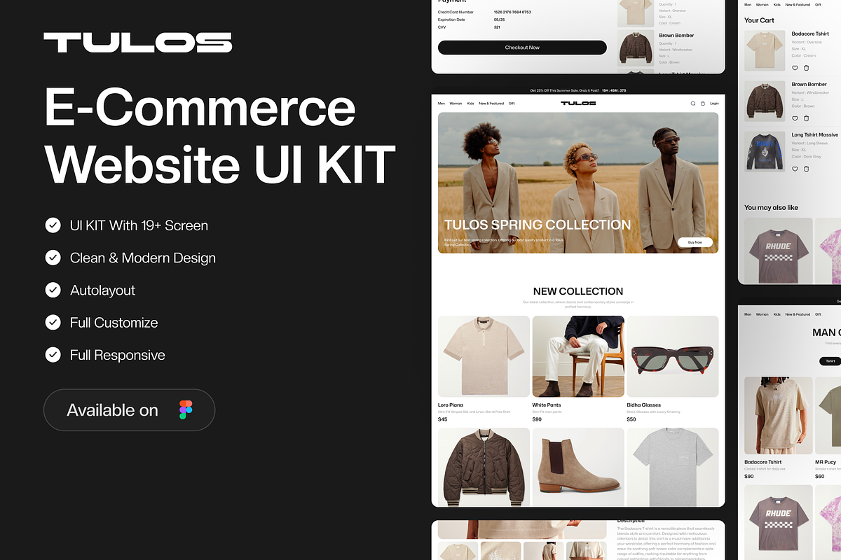 Tulos - E-Commerce Website UI KIT, a Device Mockup by Odama (Photo 1 of 6)
