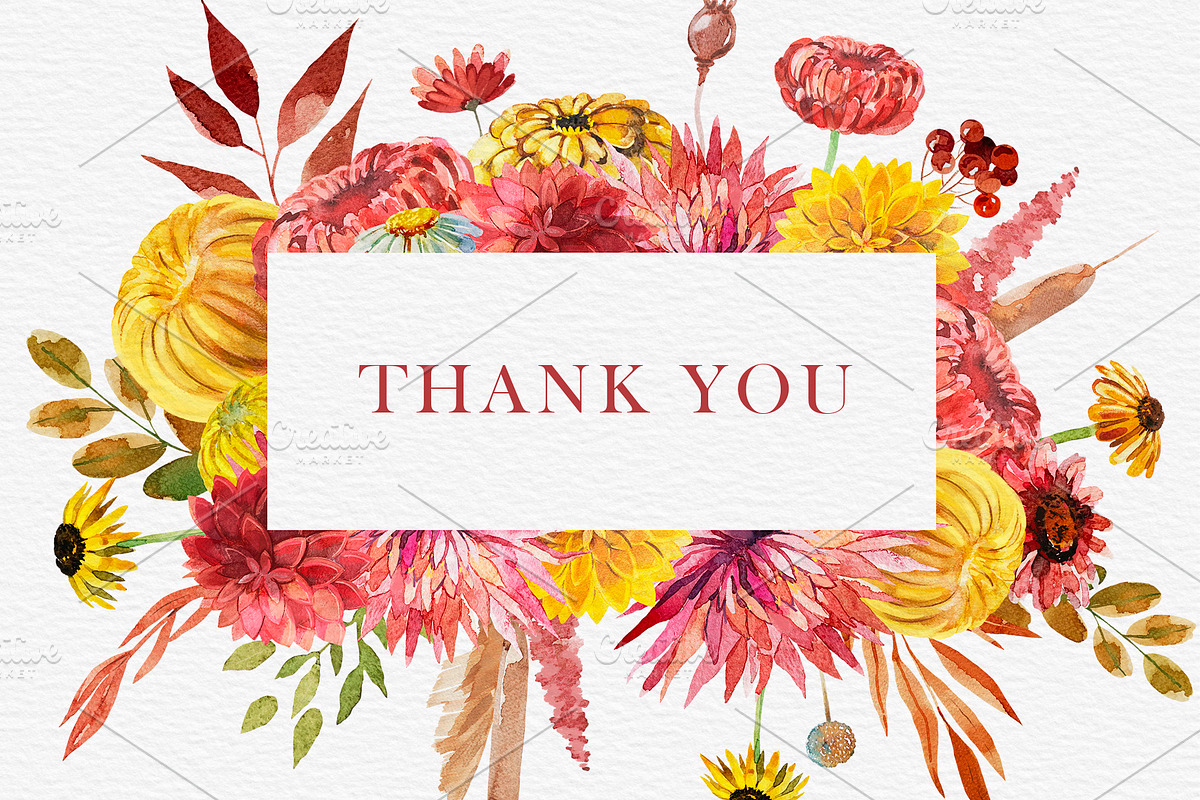 Watercolor Autumn Bouquet, an Illustration by harmonia_green_art (Photo 12 of 12)