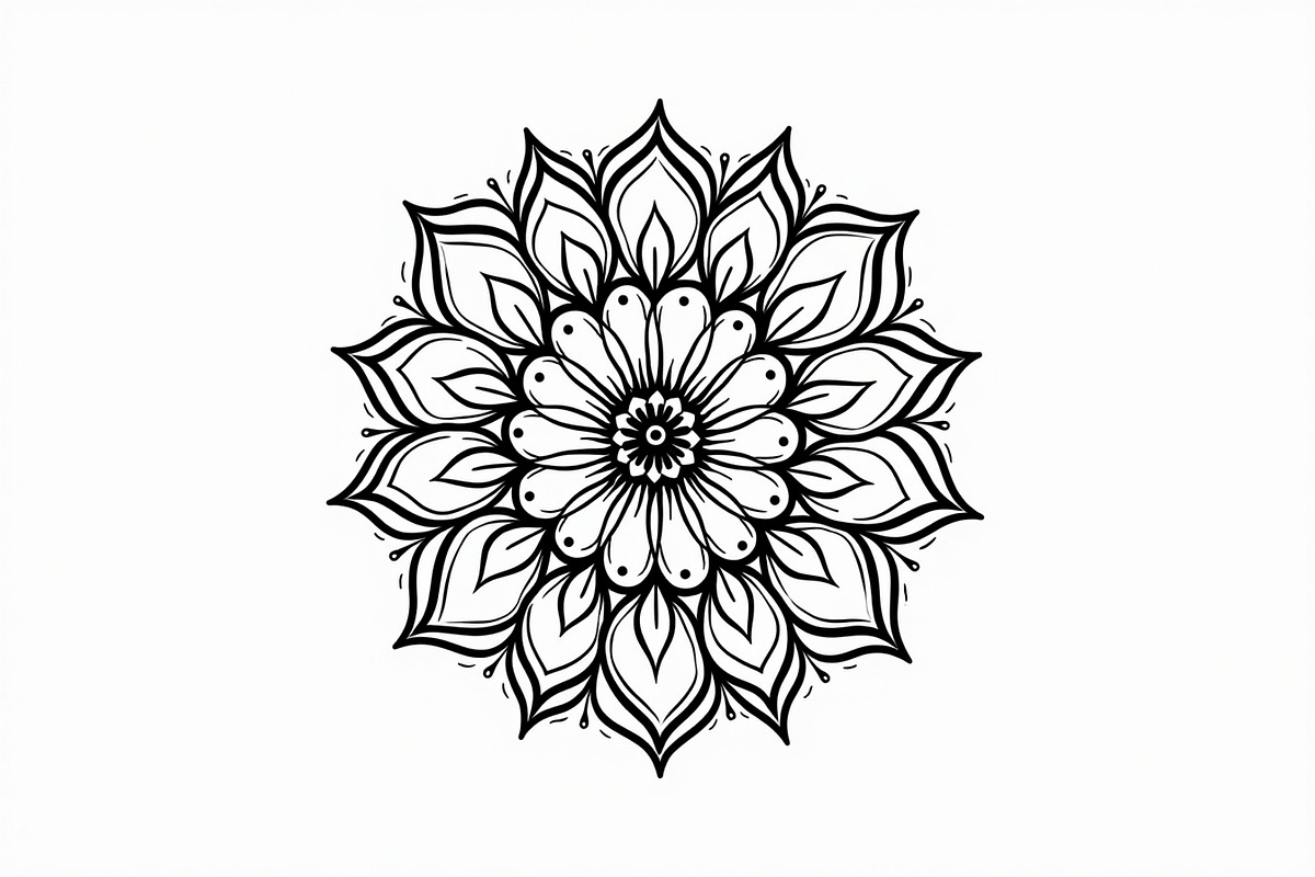 Mandala Pattern Coloring Bundle, an Illustration by Gfx_Store (Photo 10 of 11)