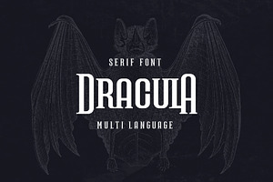 'DRACULA' Multi Language Serif Font