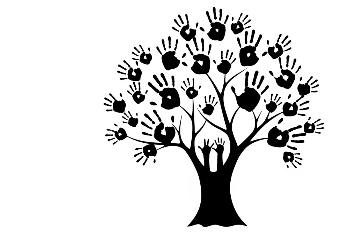 family handprint tree silhouette, an Illustration by Amazin_art (Photo 18 of 29)