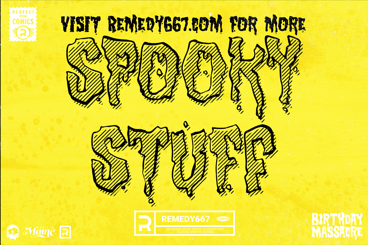 Birthday Massacre, a Font by Remedy667 (Photo 7 of 7)