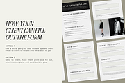 Photography Client Questionnaire, a Marketing Template by Blush Created (Thumbnail 3 of 10)