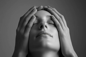 Relaxation therapy session focusing, a Photo by Tanuart