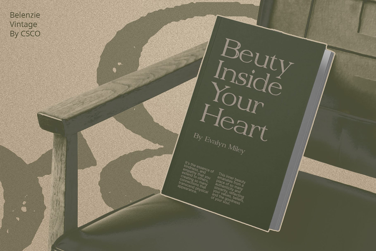 Belinzie Vintage, a Serif Font by Craft Supply Co. (Photo 2 of 8)