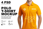 Polo Shirt Mockup, a Shirt Mockup by Designbuys (Thumbnail 1 of 9)