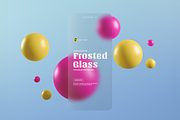 Frosted Glass Phone Screen Mockup, a Wearable Device Mockup by Se٧enStudio (Thumbnail 2 of 2)