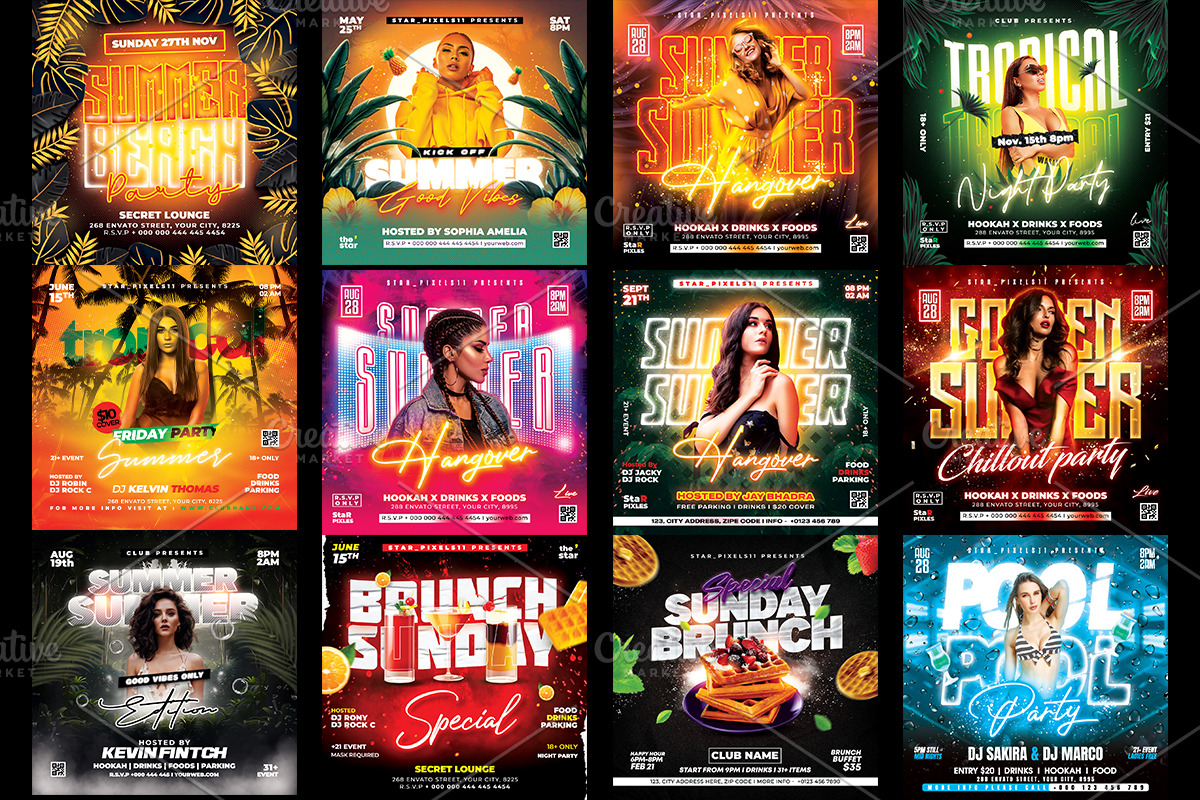 50 Summer Flyer Template Bundle, a Flyer Template by StarPixles11 (Photo 5 of 7)