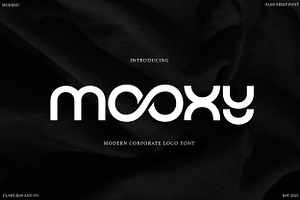 Mooxy - Modern Corporate Logo Font, a Sans Serif Font by Flawless And Co