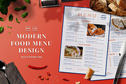 Modern Food Menu, a Print Template by The Savory Directors (Thumbnail 1 of 3)