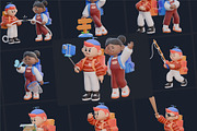 Travel and Adventure 3D Character, a Characters & Person 3D Model by orenjidesign (Thumbnail 7 of 8)