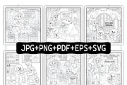 Cozy Zoo Life Bold Easy Coloring, an Animal Illustration by Coco Bloom (Thumbnail 2 of 8)