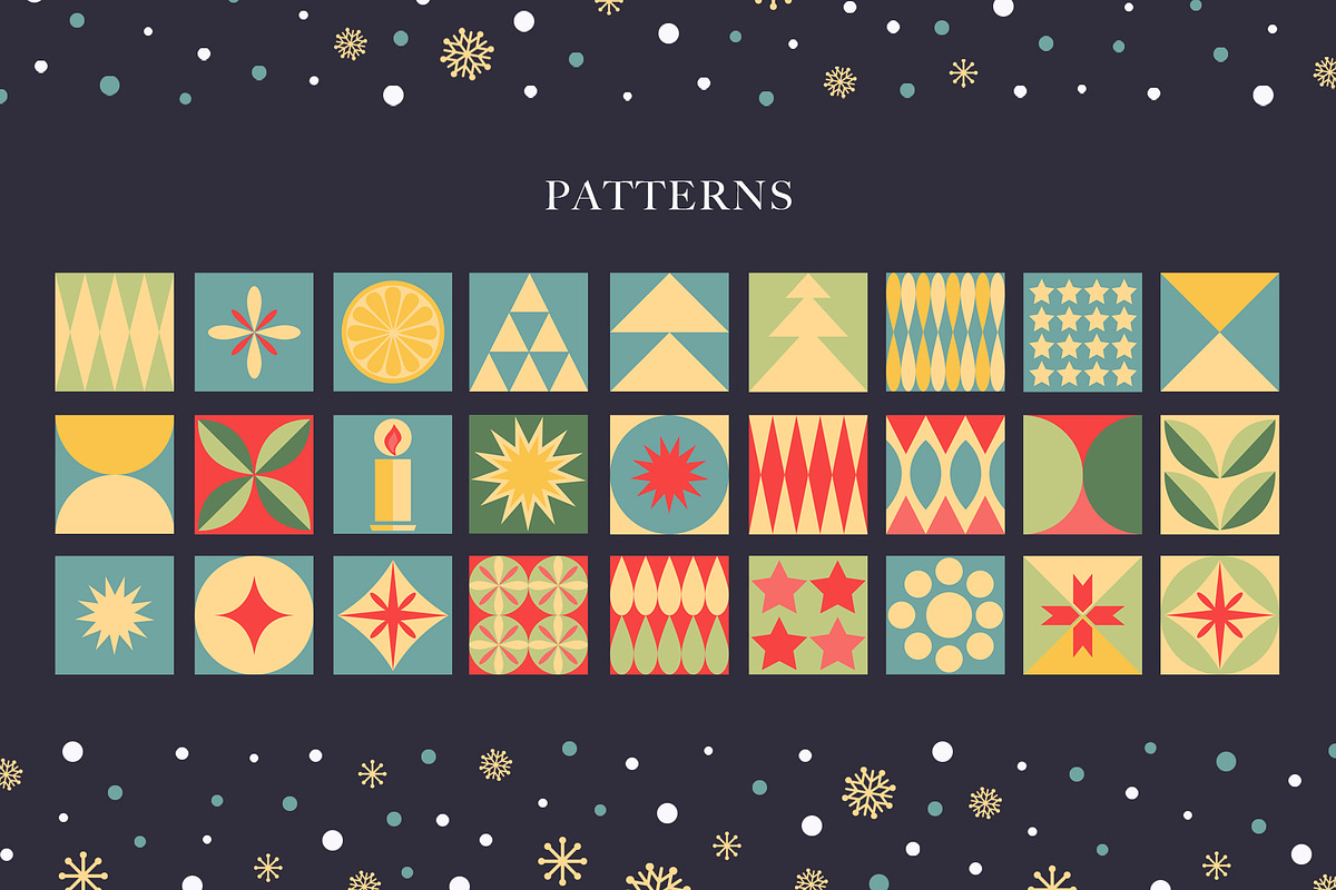 Christmas Graphic Vector Set, a Pattern Graphic by Deveze Art & Co (Photo 3 of 10)