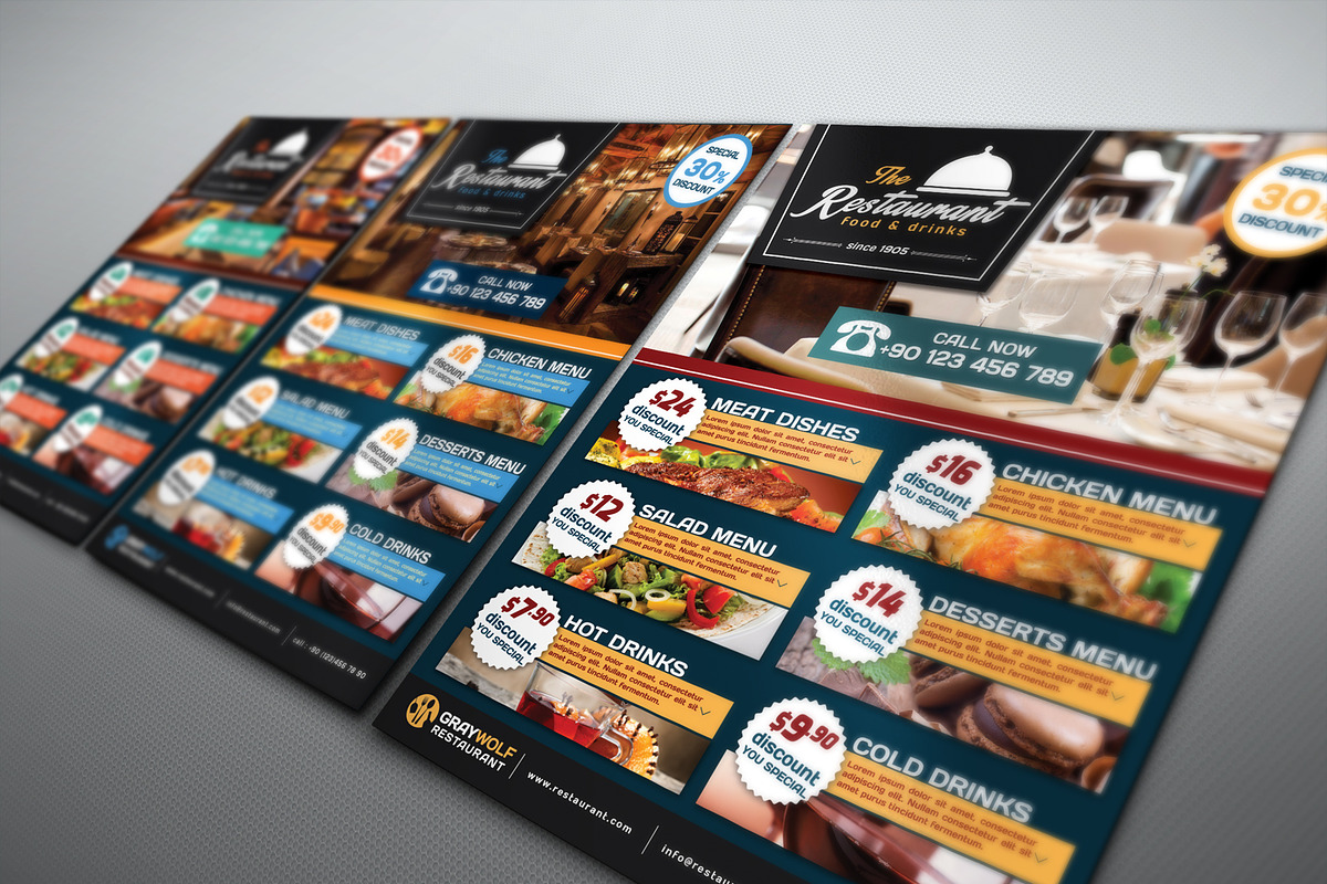 Cafe and Restaurant Flyer, a Flyer Template by fatihakdemir (Photo 3 of 4)