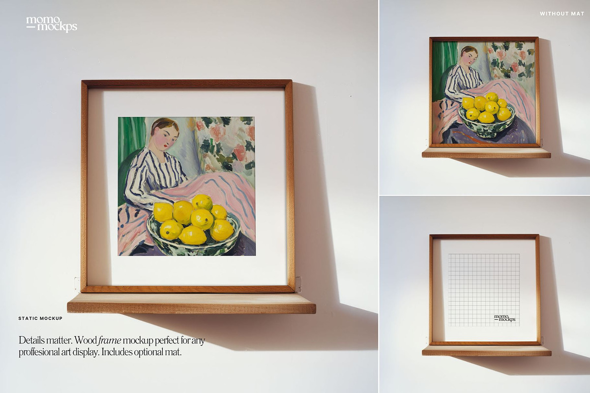 Square Frame Mockup Art PSD, a Household Mockup by momomockps (Photo 3 of 9)