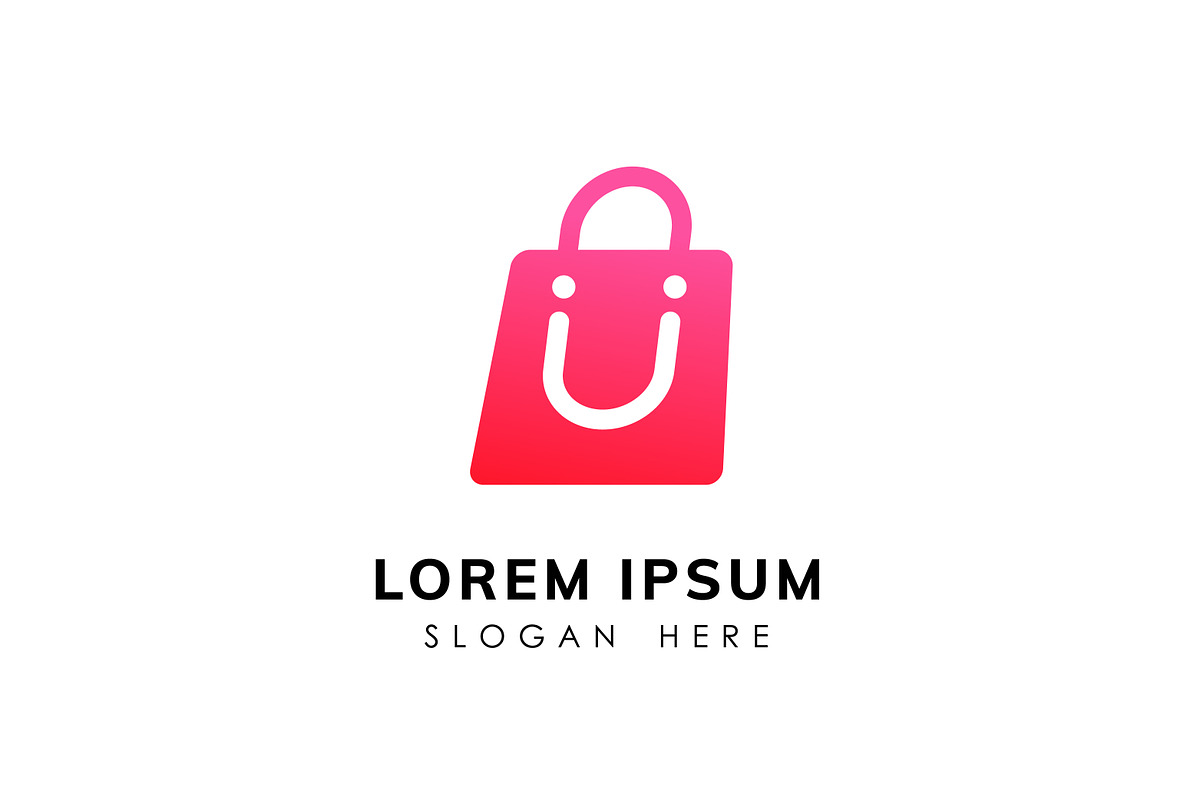 happy shop logo design concept, a Branding & Logo Template by Distrologo