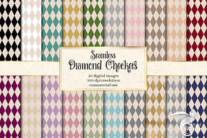 Diamond Checkers Digital Paper