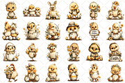 Whimsical Easter Chicken Clipart, an Illustration by Black Bird Studio (Thumbnail 2 of 5)