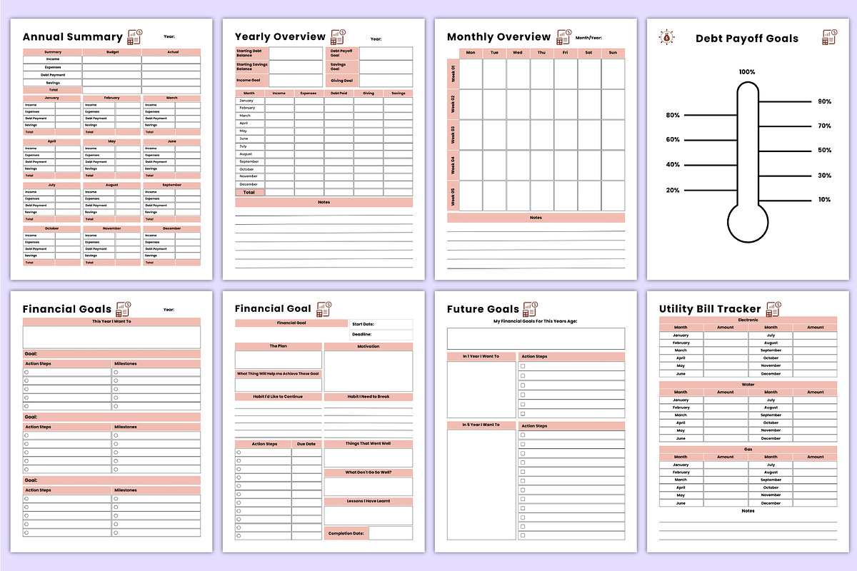 2026 Budget Planner Bundle, a Stationery Template by Mustafiz (Photo 5 of 6)