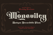 Monevilcy Antique Font, a Blackletter Font by TypeClassHeroes (Thumbnail 1 of 15)