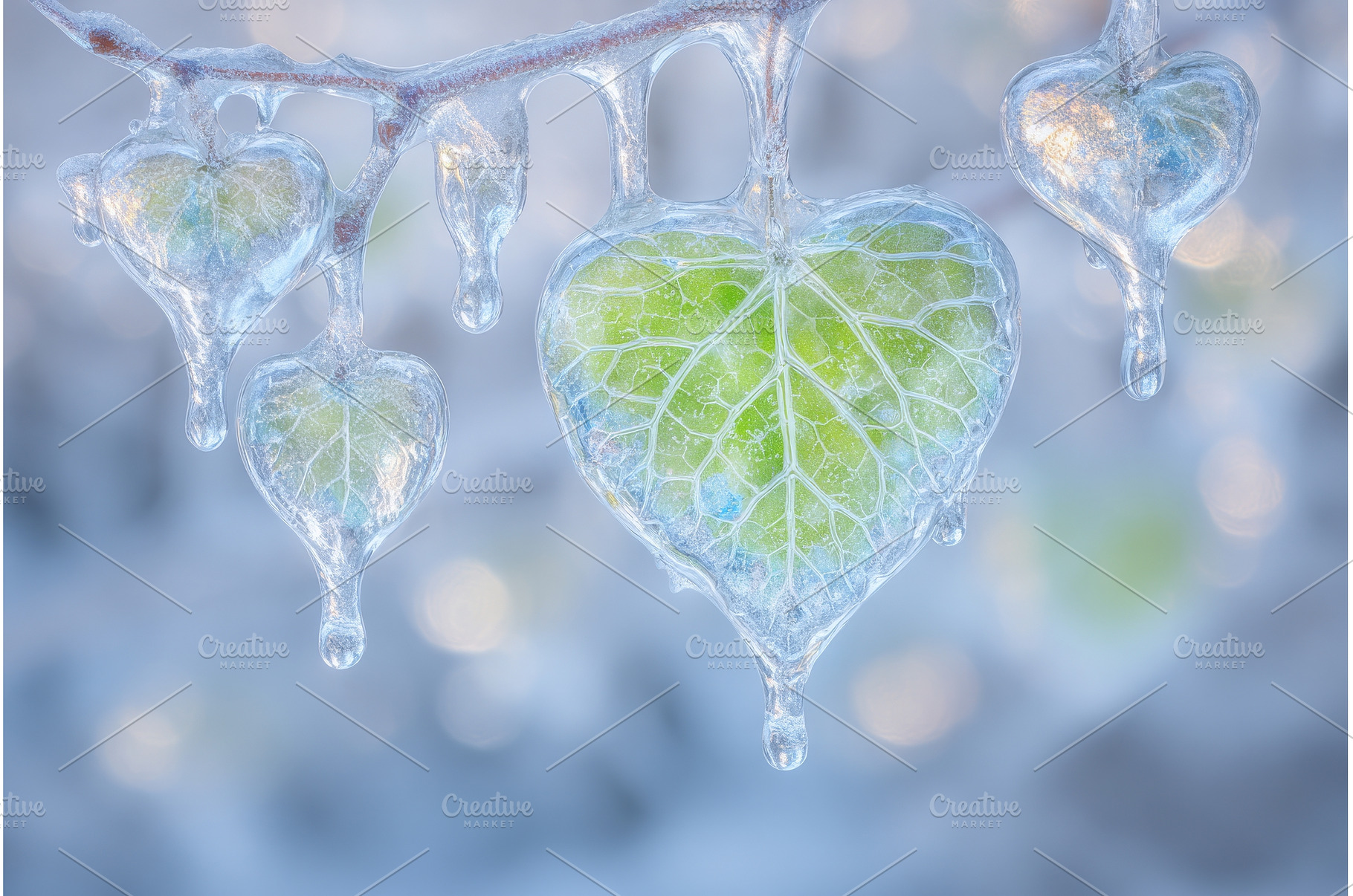 The trees' icy leaves following an, a Nature Photo by ZinetroN