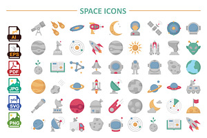 Space Icons Pack – Minimal & Modern, an Icon by Vector Portal