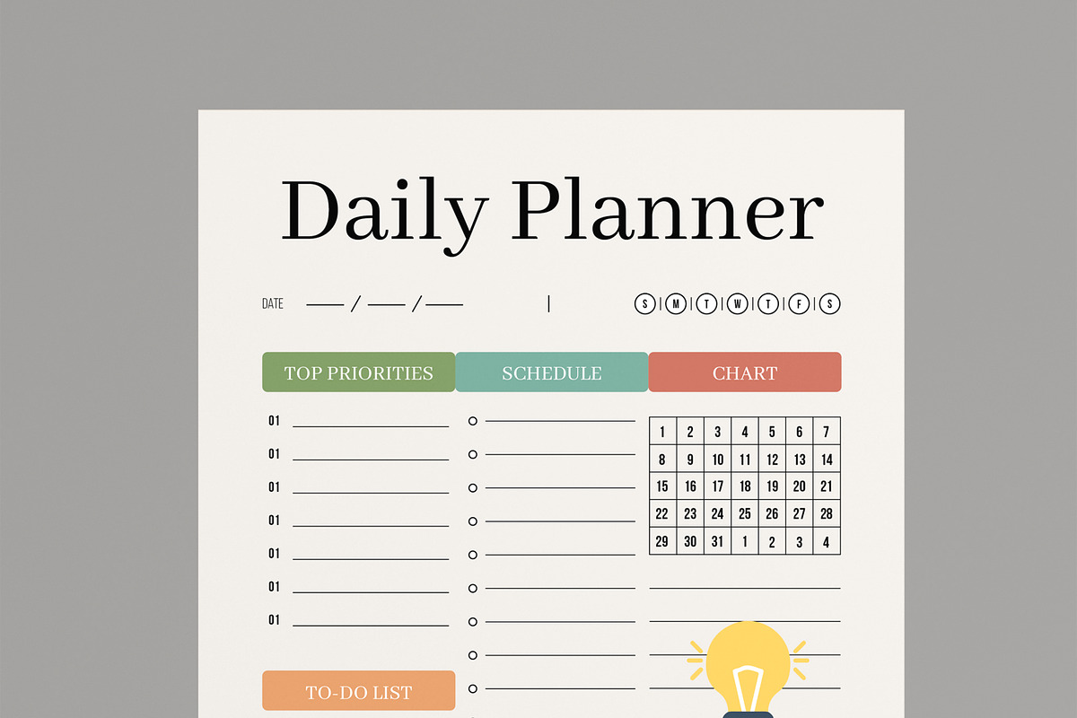 Daily Productivity Organizer Planner preview 4