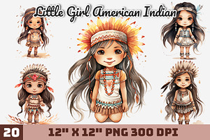 Little Girl American Indian