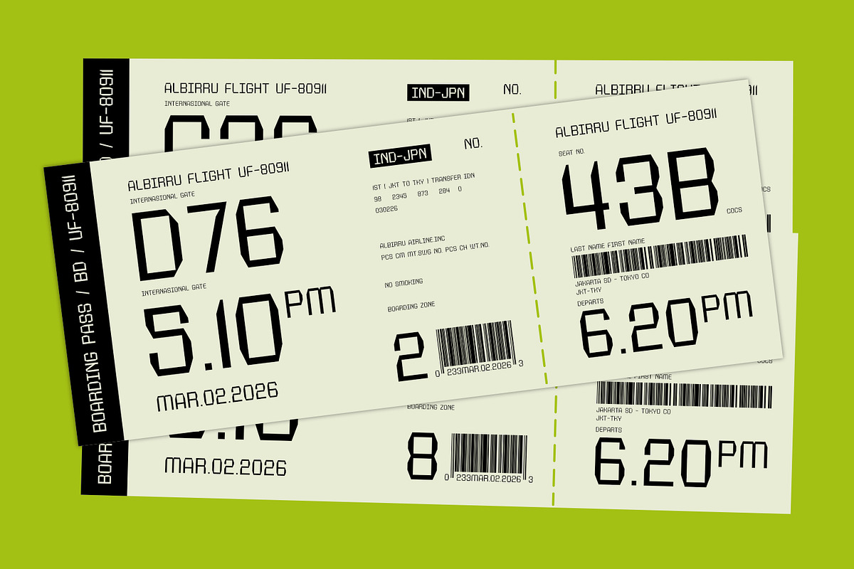 Monaro - Monospaced Font, a Sans Serif Font by Khoir (Photo 4 of 9)