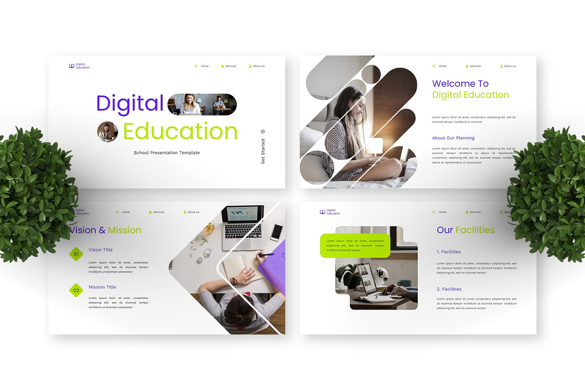 Digital Education - School PPT, a Presentation Template by Deepslide Studio (Photo 3 of 4)