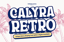 Calyra Retro - Extrude Surfing Font