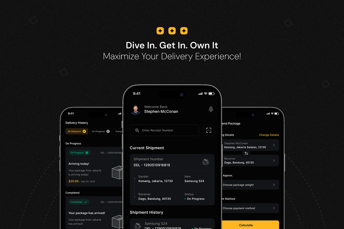 Godeliv - Delivery App UI Kit, an UI Kit Template by restiyathena (Photo 5 of 6)