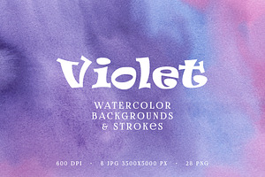 Violet backgrounds and strokes