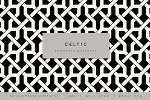 Celtic Seamless Patterns, a Pattern Graphic by Curly_Pat