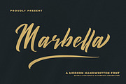 Marbella, a Handwritten Font by Goresan Studio (Thumbnail 1 of 15)