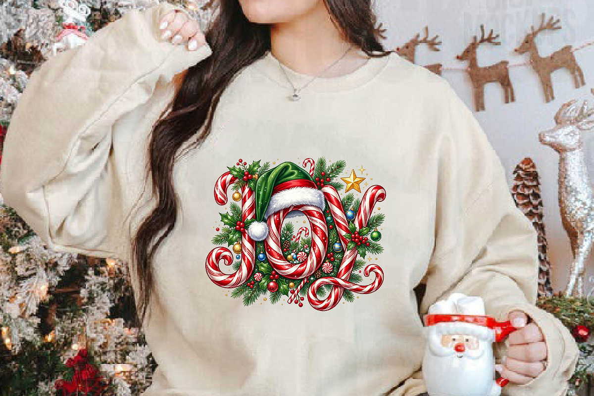 Candy Cane Christmas Hat PNG Design, a Seasonal Illustration by DreamPrint404 (Photo 2 of 6)