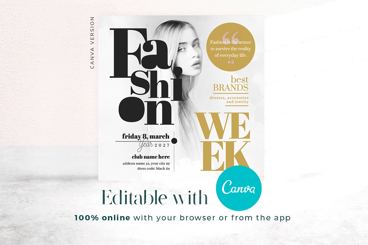 Fashion Week Social Media Pack, a Social Media Template by Touringxx Creative Studio (Photo 8 of 8)