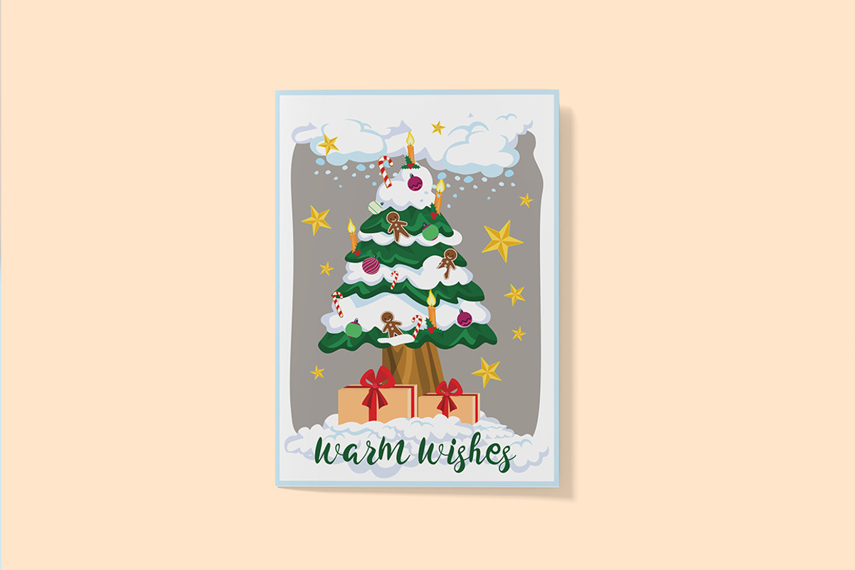 Christmas cards, stickers, labels, a Card Template by land art (Photo 5 of 13)
