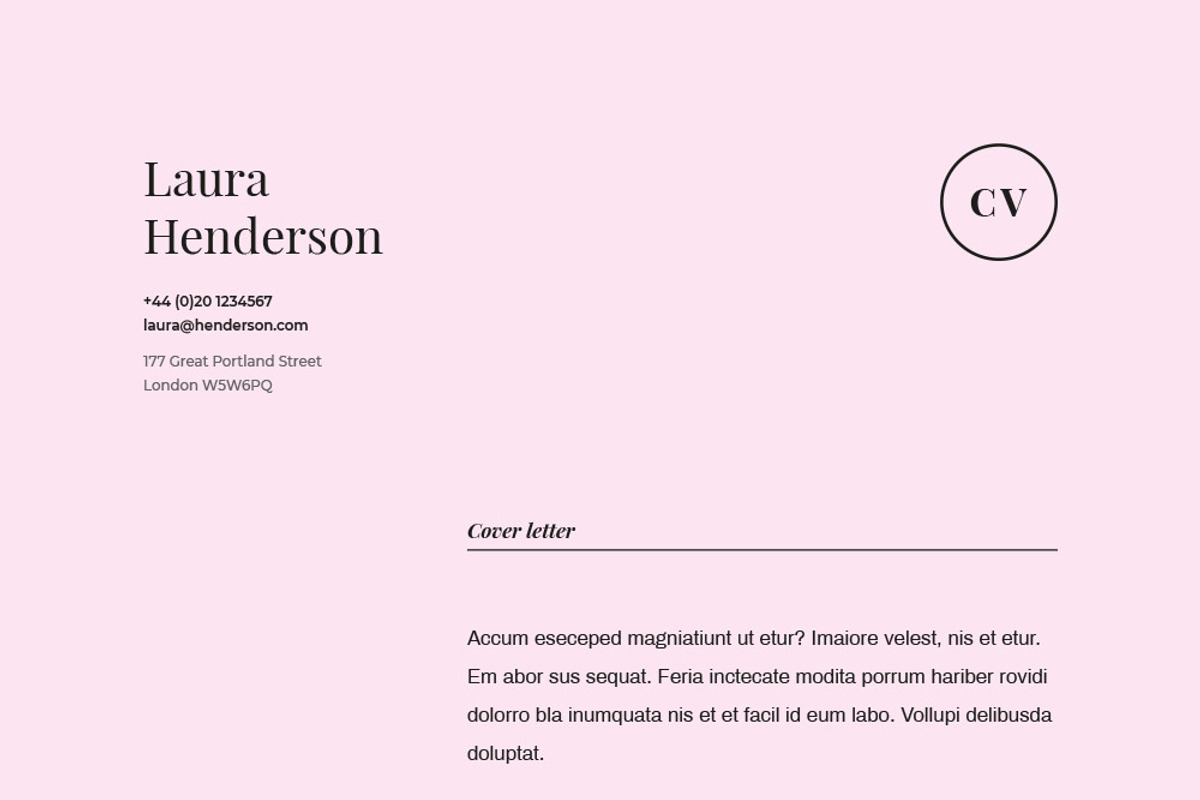 Laura | CV / resume template, a Resume Template by CV house (Photo 8 of 10)