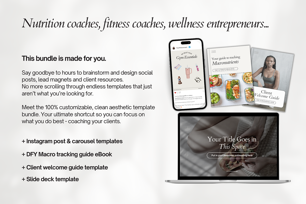 Fitness Wellness Marketing Pack, a Marketing Template by Motion Studio (Photo 2 of 10)