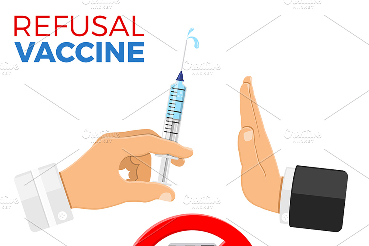 Refusal of Vaccination Concept, a Healthcare Illustration by TAlex (Photo 5 of 6)