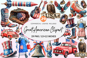 Watercolor the Great American Png, a Graphic by CitraGraphics