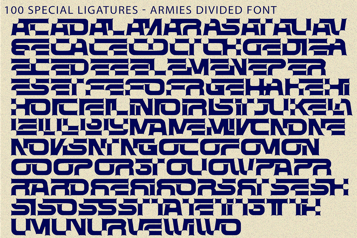 Armies Divided - Cyber Font, a Serif Font by 177Studio (Photo 8 of 8)