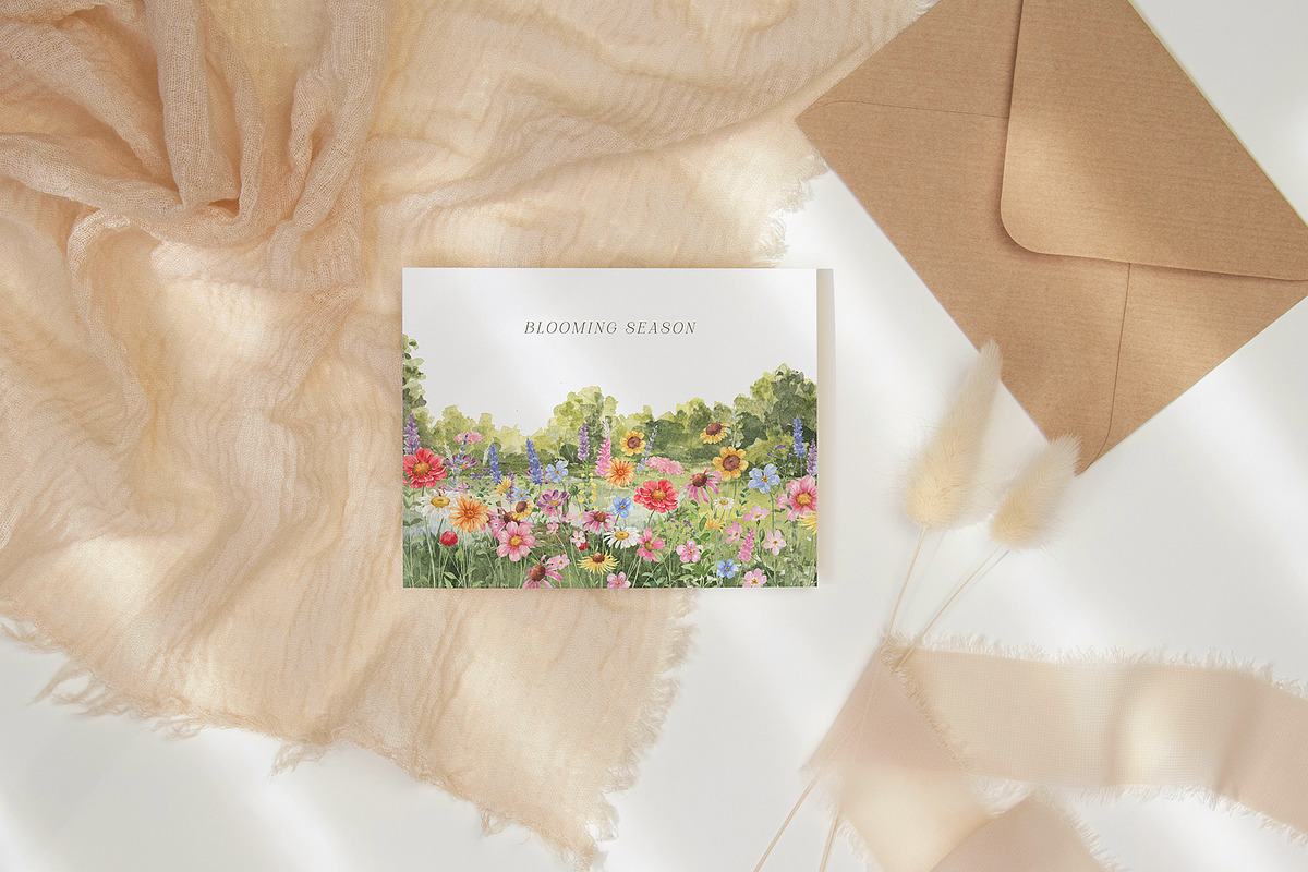 Spring Wildflowers, a Decorative Illustration by LiChu Art (Photo 2 of 18)