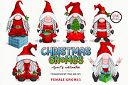 Christmas Gnome Clipart Bundle PNG, an Illustration by SLS Lines (Thumbnail 4 of 7)