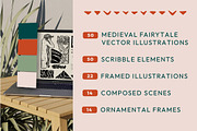 Folk Fables – 150 Illustration Set, a Decorative Illustration by JuliBelushi (Thumbnail 2 of 14)
