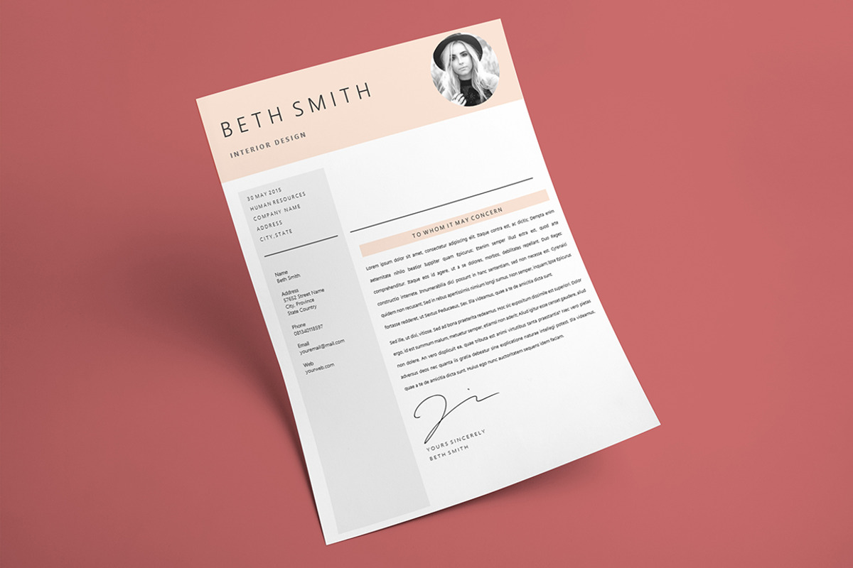 Minimalist MS Word Resume Template, a Resume Template by Rustype (Photo 3 of 5)
