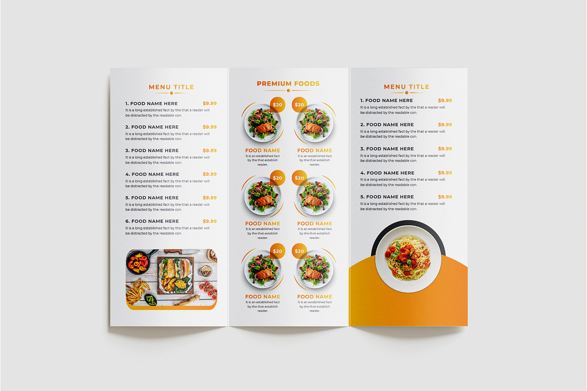 Food Menu Template, a Brochure Template by pixelcreatx (Photo 3 of 3)