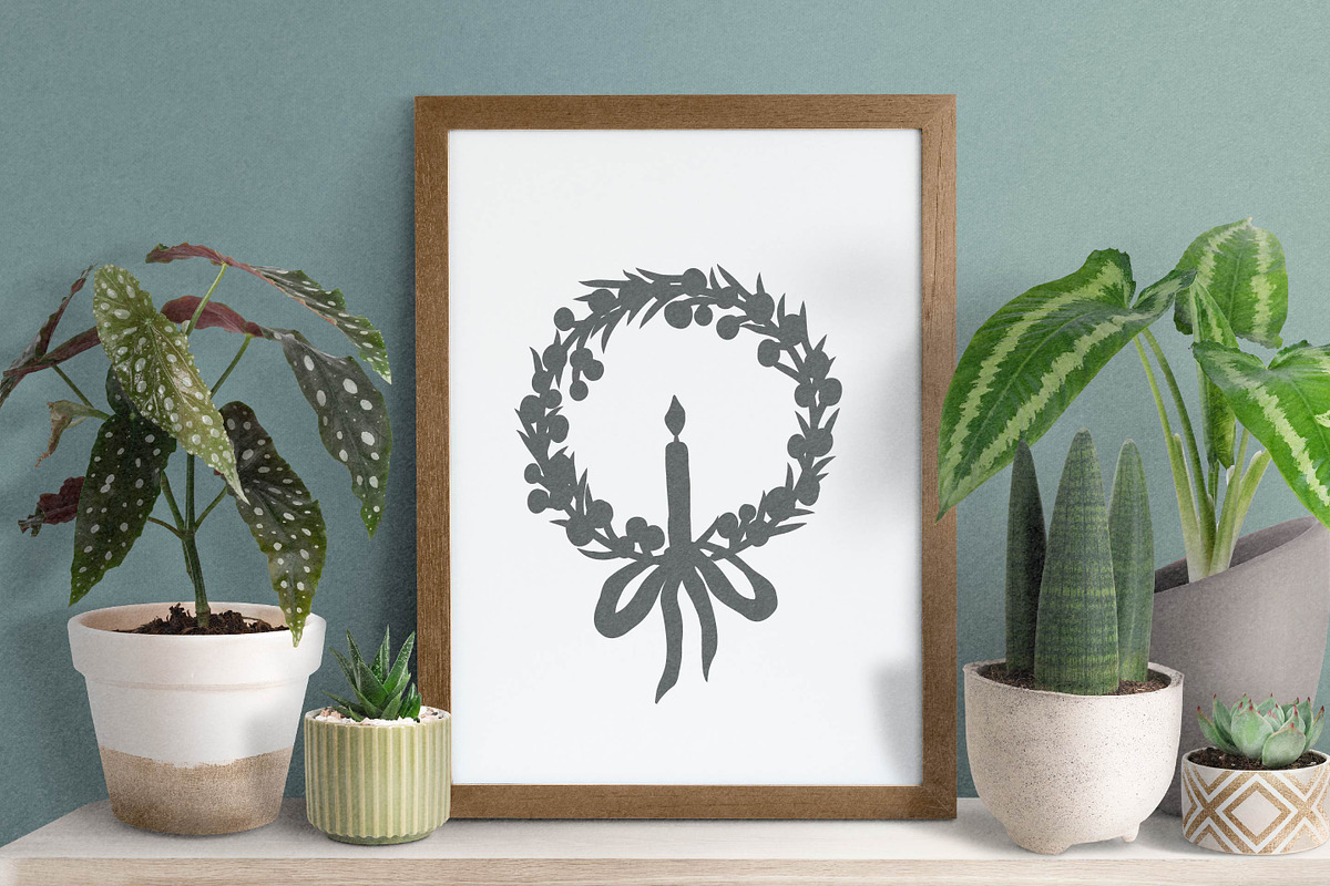 Winter Botanicals Clipart, a Seasonal Illustration by RaDavCrafts (Photo 11 of 12)