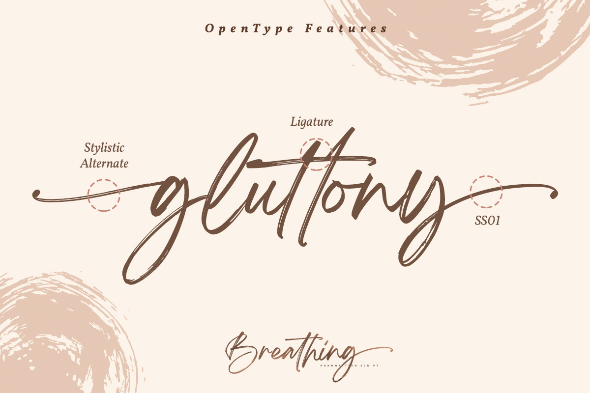 Breathing - Beautiful Brush Font, a Script Font by din-studio.com (Photo 14 of 15)